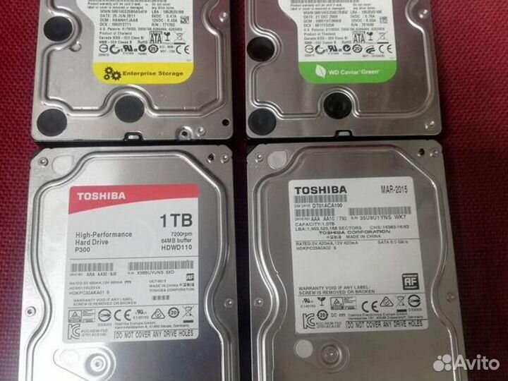 Жесткий диск SATA 1Tb 500gb разные