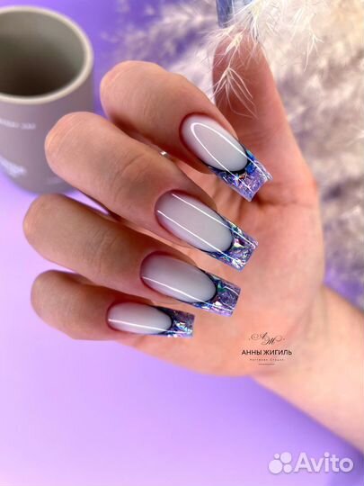 Наращивание коррекция маникюр ногтей