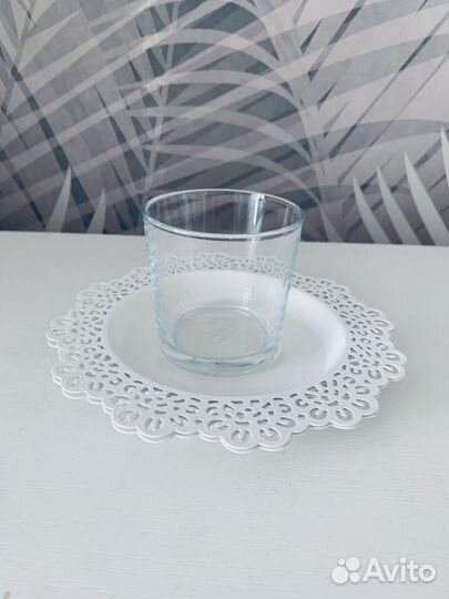 Тарелка для свечей IKEA Скуррар (комплект из 2-х)