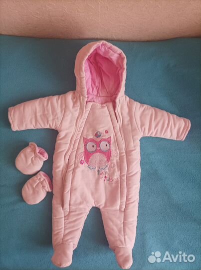 Комбинезоны детские утеплённые от 0 до 6 мес