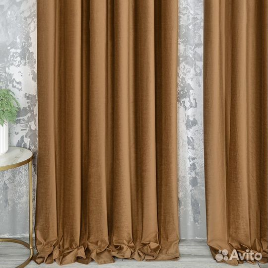 Комплект штор бархат Беллиссимо Тоффи