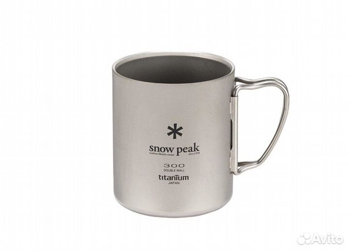 Snow peak кружка титановая Double wall 300мл