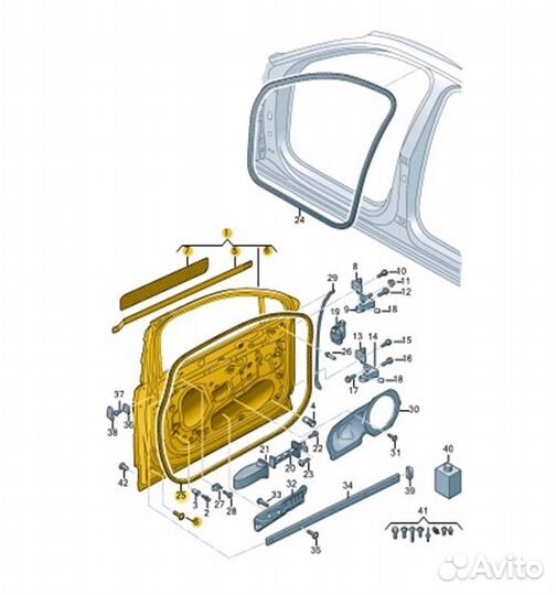 Дверь передняя левая Audi Q7 4MB CVM002222 2015