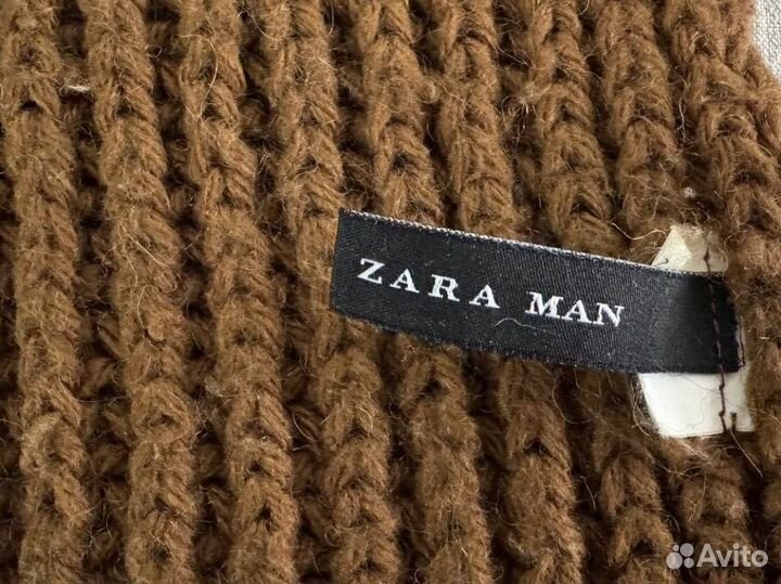 Шарф zara man шерстяной