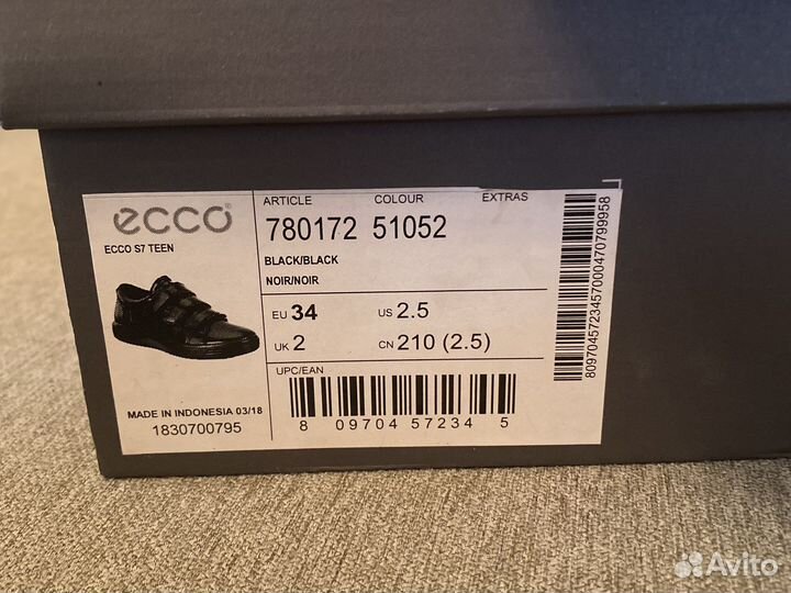 Туфли детские Ecco