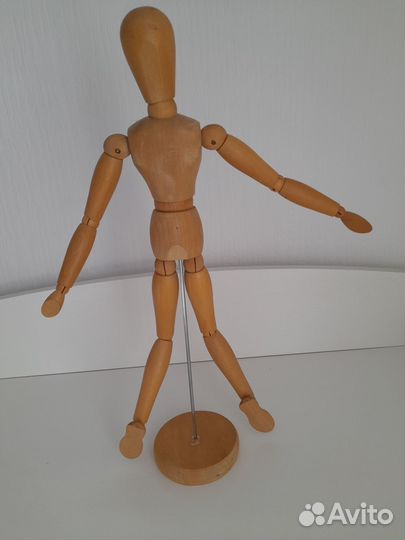 Манекен для рисования деревянный 43см