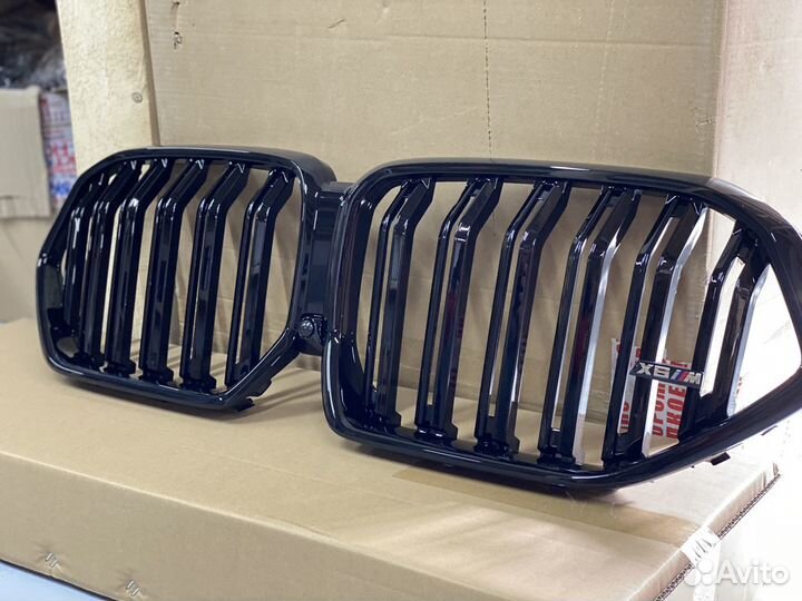 Решетка радиатора на BMW X 6 G 06 черная