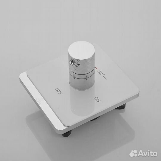 Гигиенический душ с термостатом Rose R105C, белый/хром