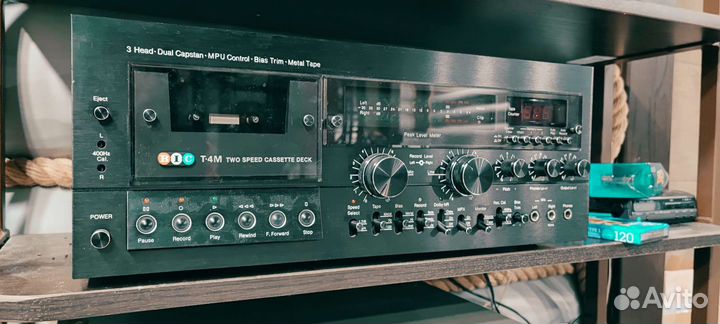 Запись аудиокассет. 2 скорости. 2 деки