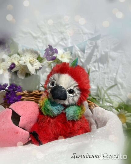 Попугай ара, игрушка