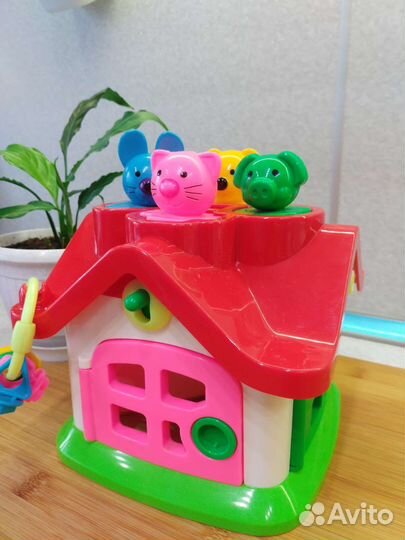 Развивающие игрушки: домик, квадраты Никитин 1 уро