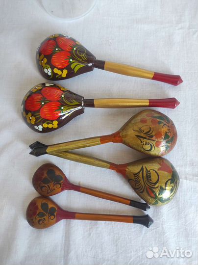 Деревянные ложки хохлома