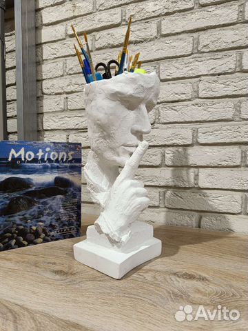 Бюст кашпо гипсовое