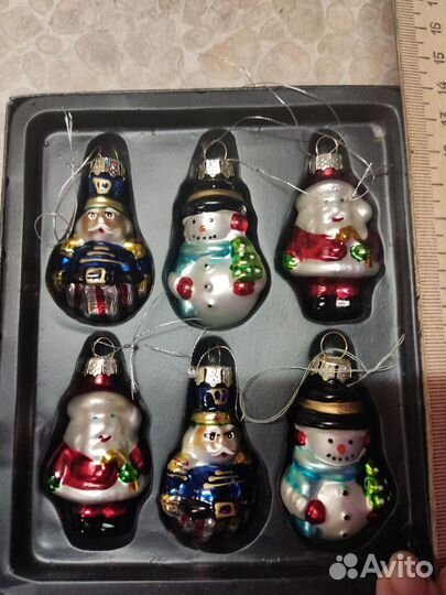 Игрушки новогодние стекло