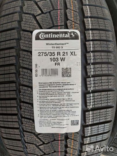 Continental ContiWinterContact TS 860S 275/35 R21 и 315/30 R21