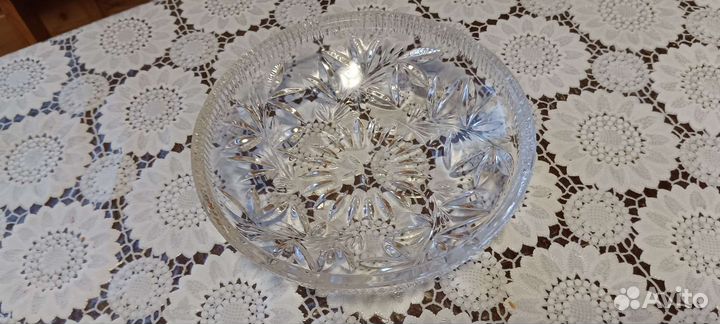 Ваза хрустальная