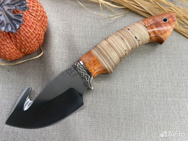 Скиннер с крючком для охоты из кованой х12мф