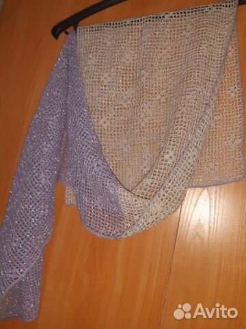 Палантин, шарфик крючком