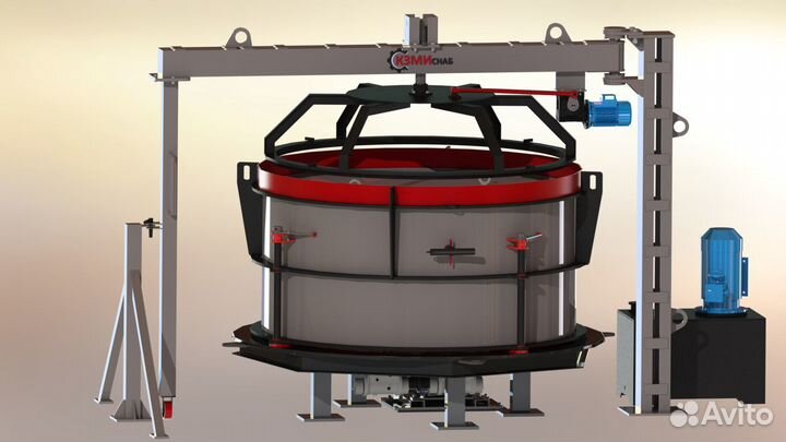 Вибропресс для изготовления колодезных колец