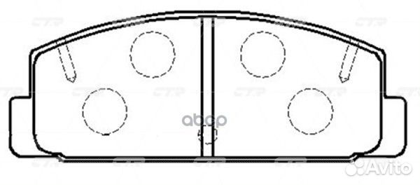 Колодки задние mazda 6 1.8/2.0-D/2.3-AWD 6/02
