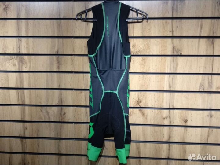 Триатлонный комбинезон Scott Plasma black/green