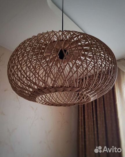 Абажуры плетёные