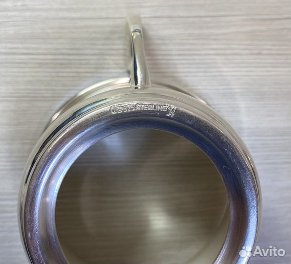 Подстаканник с блюдцем sterling 925 серебро