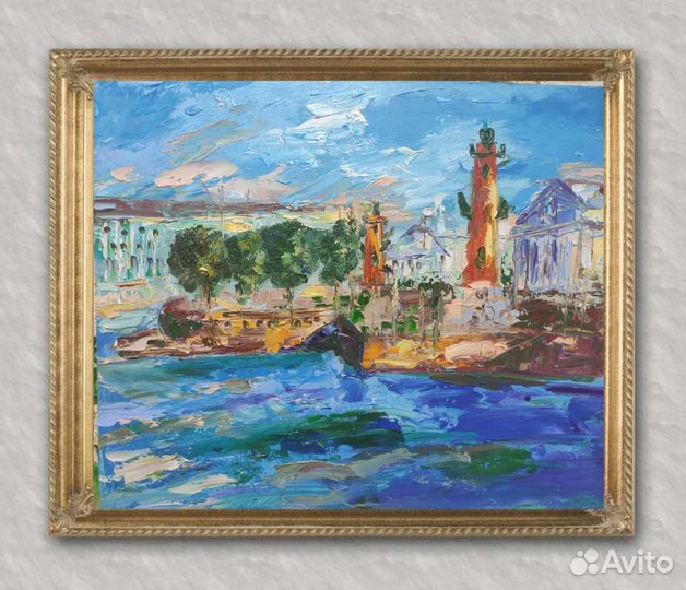 Картина маслом Городской пейзаж