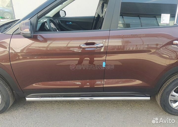 Пороги подножки Крета Hyundai Creta 2016