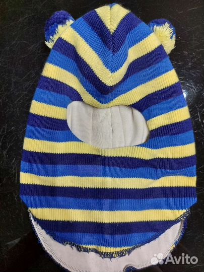 Шапка, шлем на мальчика хол.осень / зима