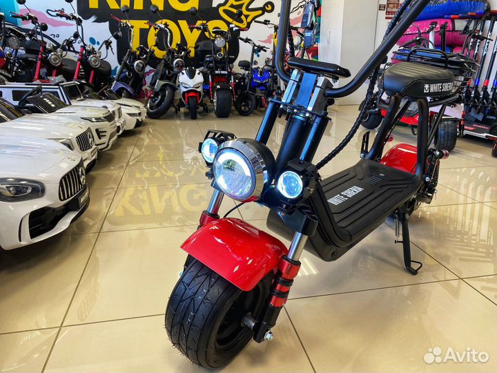 Электроскутер WS-mini R 1200W красного цвета