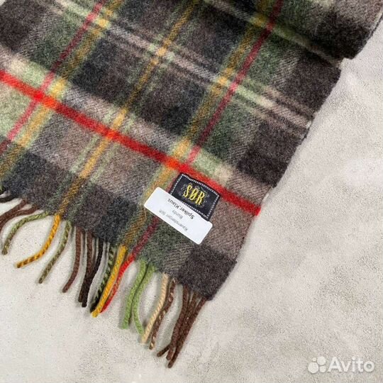 Винтажный шерстяной шарф