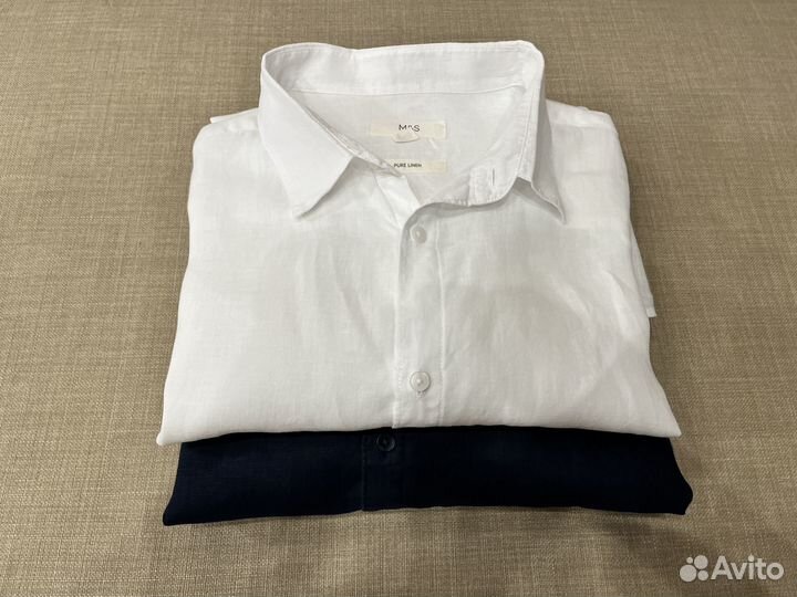 Рубашки Marks & Spencer L (Лён)