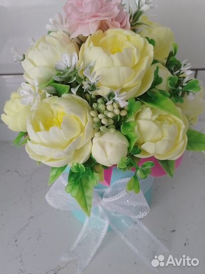Букет цветов из мыла