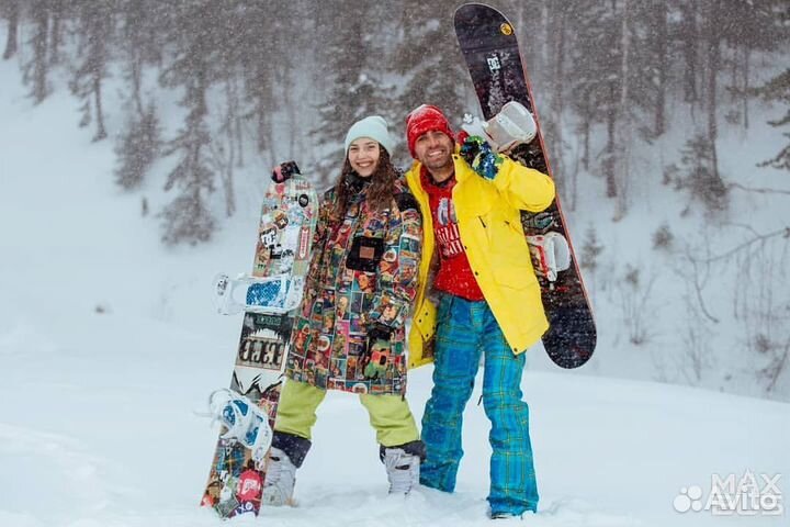 Куртка горнолыжная ярко-желтая