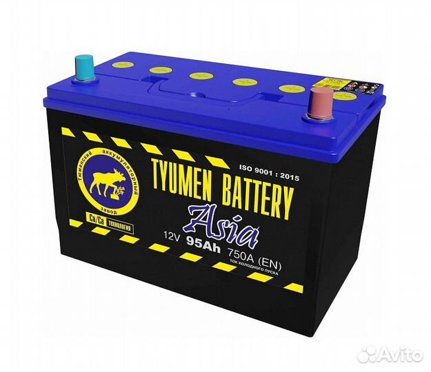 Аккумулятор Тюмень Asia 95 А.ч., на Ssang Yong