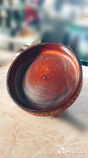 Деревянная ваза фруктовница