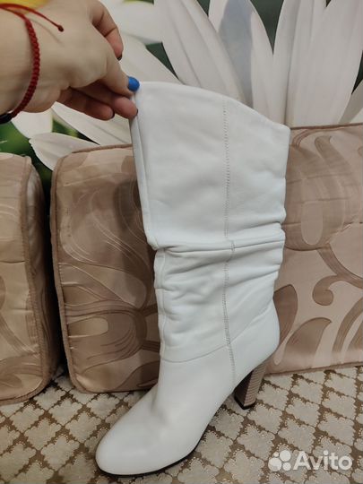 Сапоги демисезонные женские натуральная