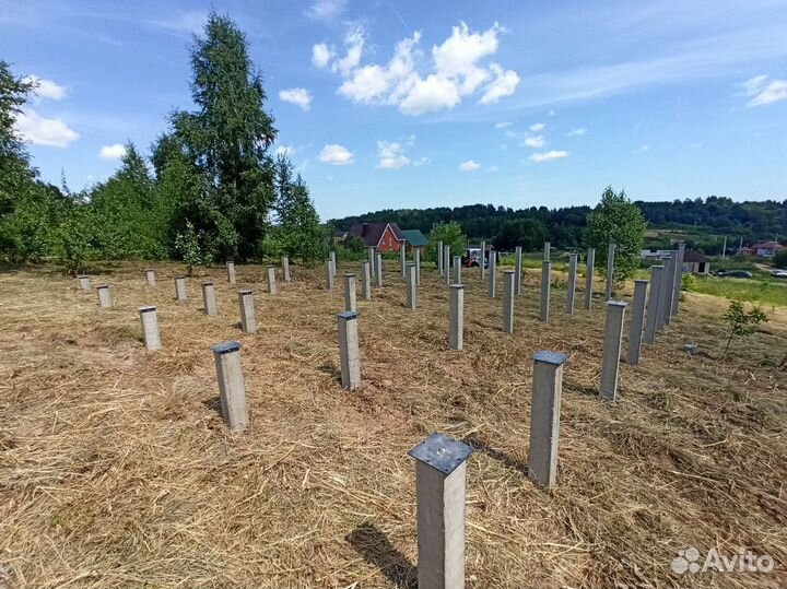 Фундамент на жб сваях под ключ / Жб сваи