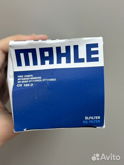 Масляный фильтр mahle oil filter ox 188 D