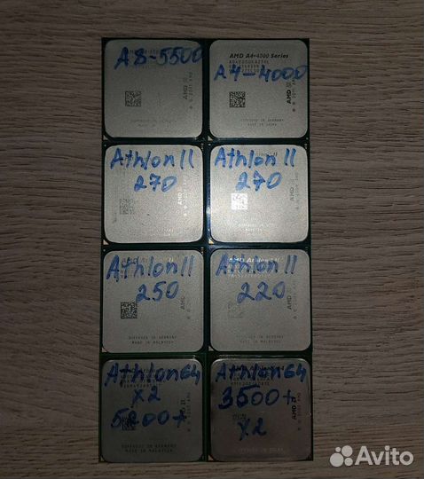 Процессоры intel и AMD