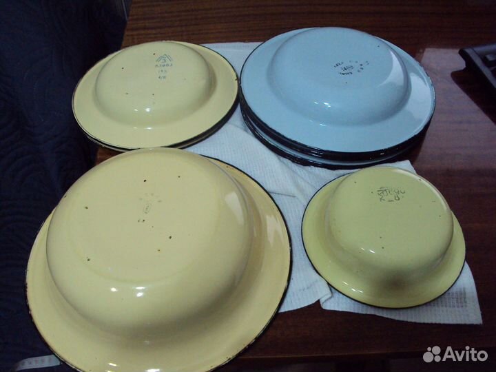 Эмалированные тарелки СССР новые