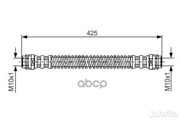 Шланг тормозной зад прав/лев 1987476330 Bosch