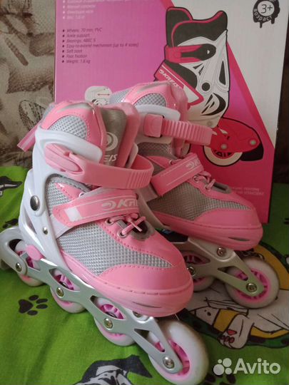 Роликовые коньки детские раздвижные