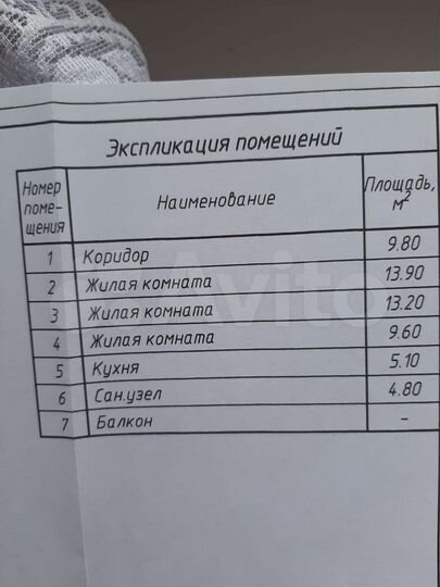 3-к. квартира, 56,4 м², 5/5 эт.