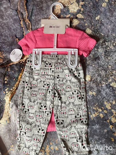 Комплект Боди+штаны+шапочка. Minimi. 68
