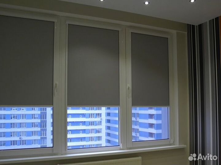 Шторы блэкаут рулонные закрытые