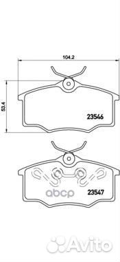 Колодки тормозные P59034 Brembo