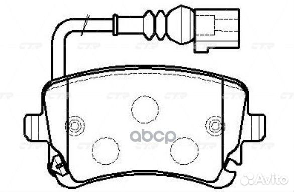 Ckvw-32 Колодки тормозные дисковые зад GK