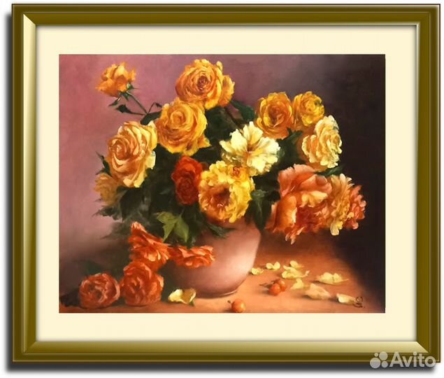 Картина с цветами 